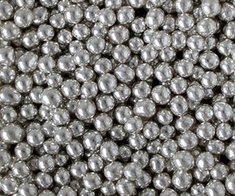 Picture of SILVER SUGAR PEARLS 4MM EDIBLE SPRINKLES X 50G